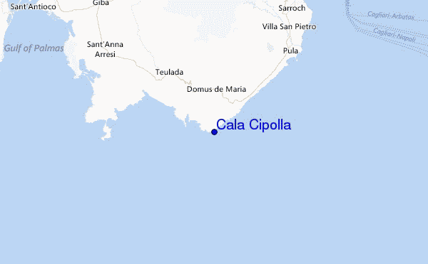 Cala Cipolla Location Map