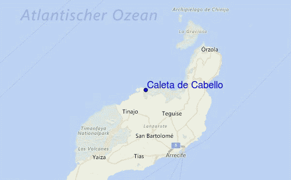 Caleta de Cabello Location Map