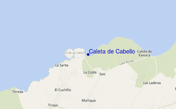 mapa de ubicación de Caleta de Cabello