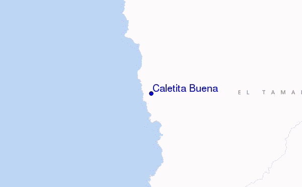 mapa de ubicación de Caletita Buena