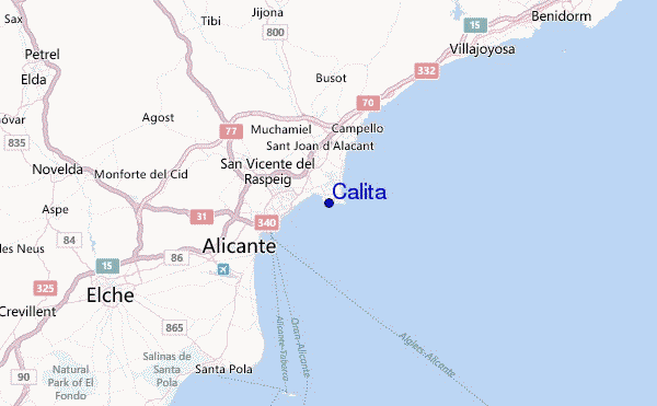 Calita Location Map