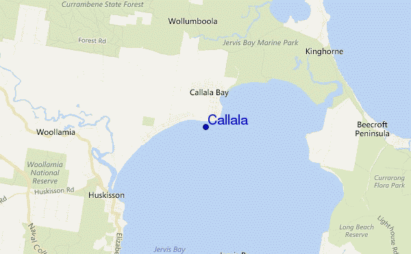 mapa de ubicación de Callala
