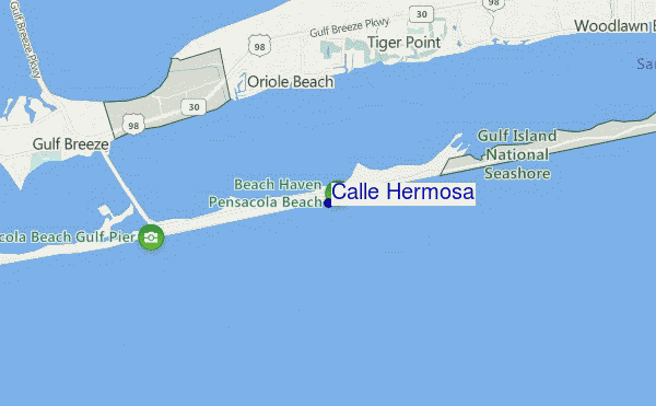 mapa de ubicación de Calle Hermosa