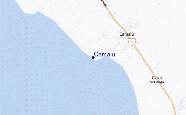 mapa de ubicación de Camalu
