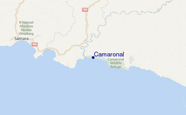 mapa de ubicación de Camaronal
