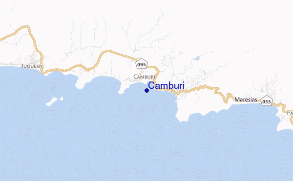 mapa de ubicación de Camburi