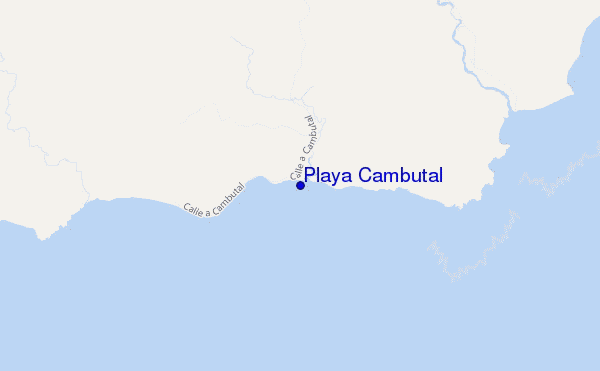 mapa de ubicación de Playa Cambutal