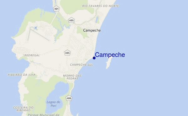 mapa de ubicación de Campeche