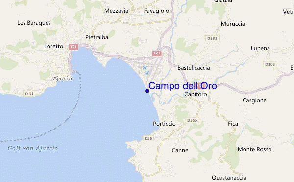 mapa de ubicación de Campo dell Oro
