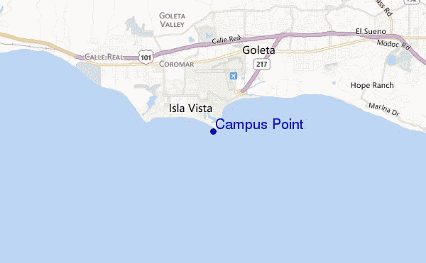 mapa de ubicación de Campus Point