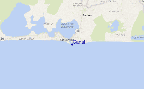 mapa de ubicación de Canal