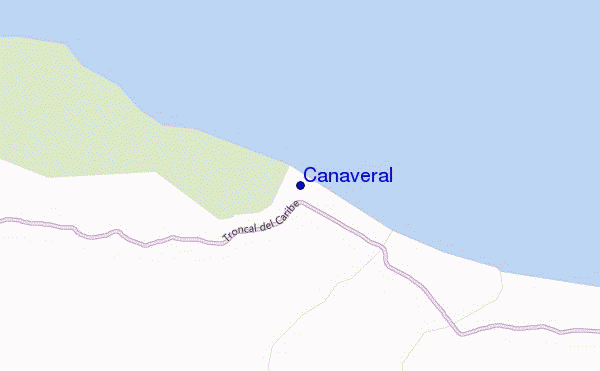 mapa de ubicación de Cañaveral