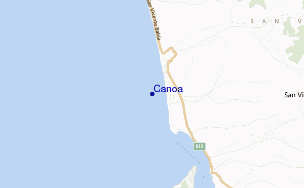 mapa de ubicación de Canoa