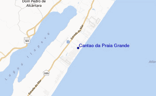mapa de ubicación de Cantao da Praia Grande