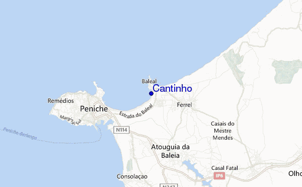 mapa de ubicación de Cantinho