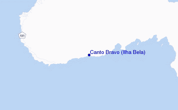 mapa de ubicación de Canto Bravo (Ilha Bela)