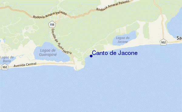 mapa de ubicación de Canto de Jacone