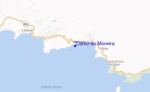 mapa de ubicación de Canto do Moreira