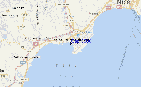 mapa de ubicación de Cap 3000