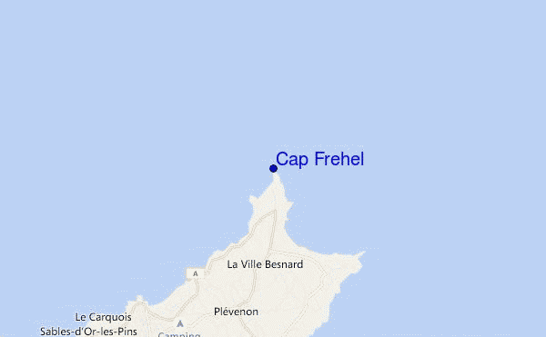 mapa de ubicación de Cap Frehel