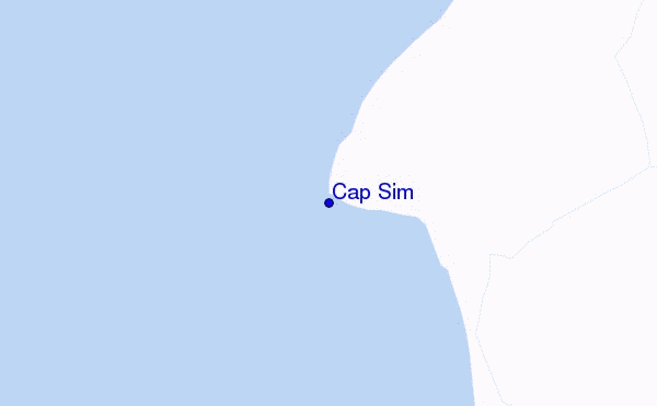 mapa de ubicación de Cap Sim