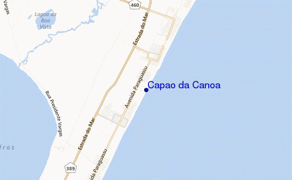 mapa de ubicación de Capao da Canoa