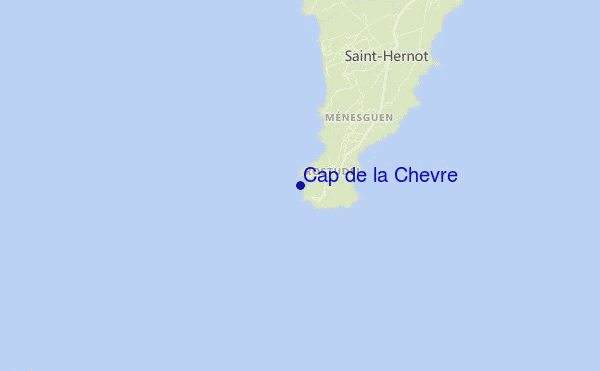 mapa de ubicación de Cap de la Chevre