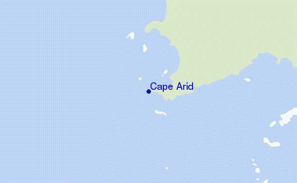 mapa de ubicación de Cape Arid