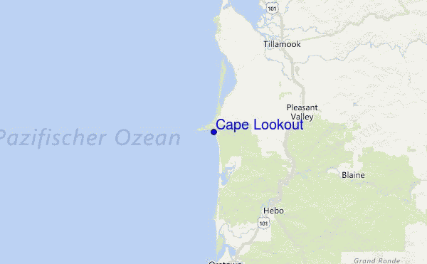 Cape Lookout Location Map