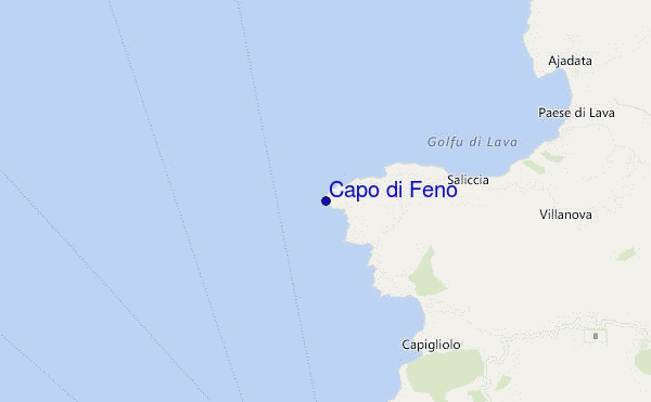 mapa de ubicación de Capo di Feno