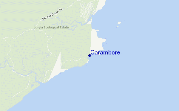 mapa de ubicación de Carambore