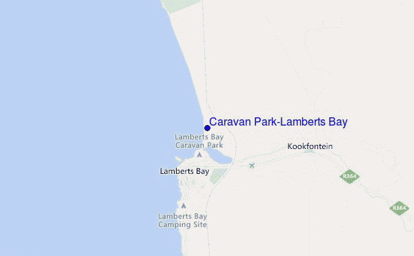 mapa de ubicación de Caravan Park/Lamberts Bay