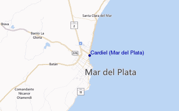Cardiel (Mar del Plata) Location Map