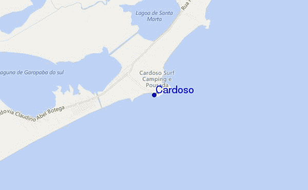 mapa de ubicación de Cardoso