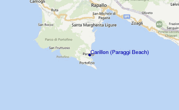 mapa de ubicación de Carillon (Paraggi Beach)
