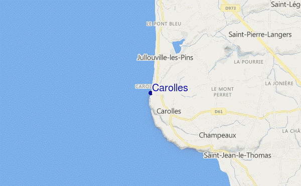 mapa de ubicación de Carolles