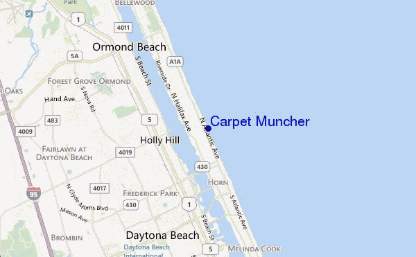 mapa de ubicación de Carpet Muncher
