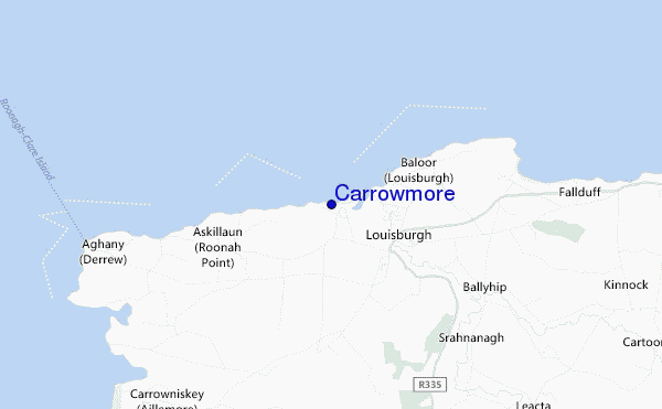 mapa de ubicación de Carrowmore