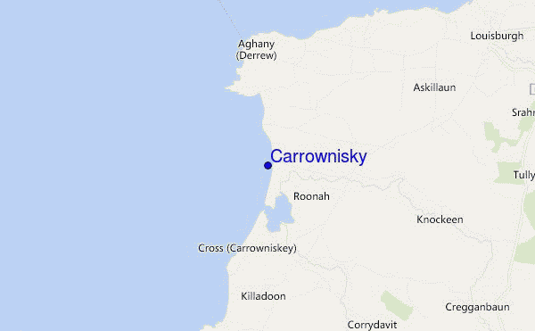 mapa de ubicación de Carrownisky