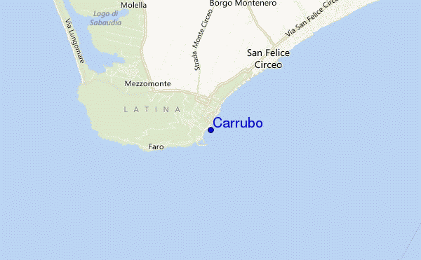 mapa de ubicación de Carrubo