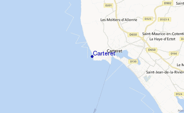 mapa de ubicación de Carteret