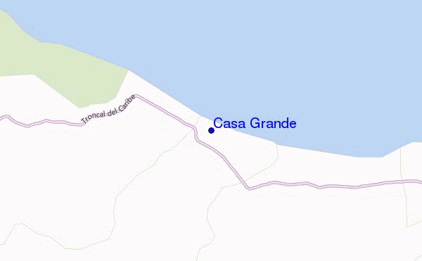 mapa de ubicación de Casa Grande