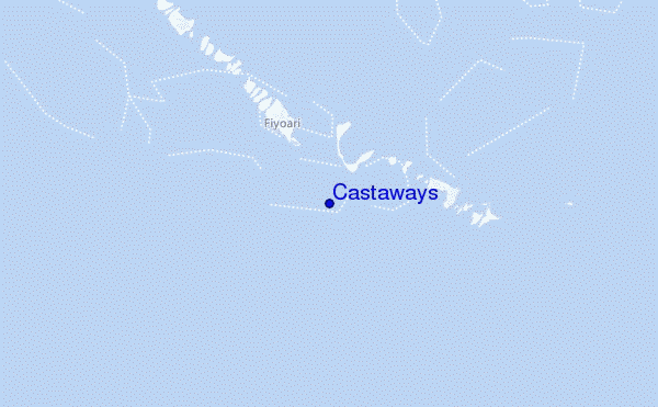 mapa de ubicación de Castaways
