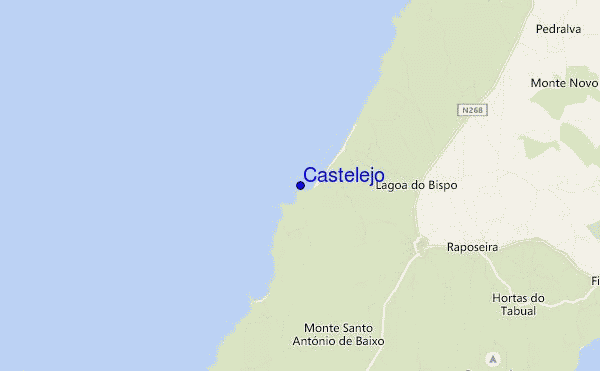 mapa de ubicación de Castelejo