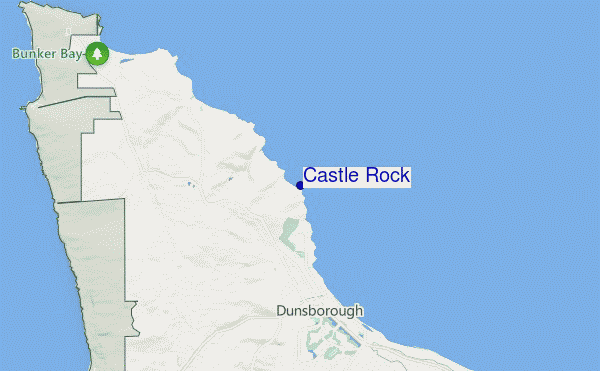 mapa de ubicación de Castle Rock