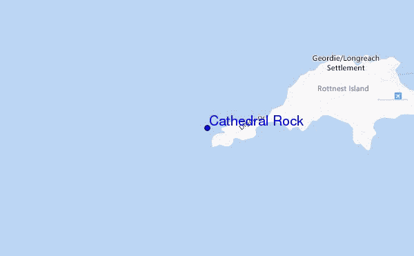 mapa de ubicación de Cathedral Rock