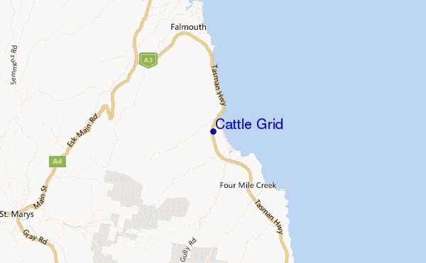 mapa de ubicación de Cattle Grid