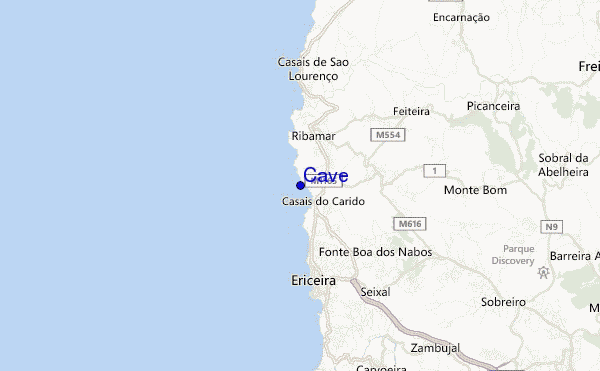 mapa de ubicación de Cave