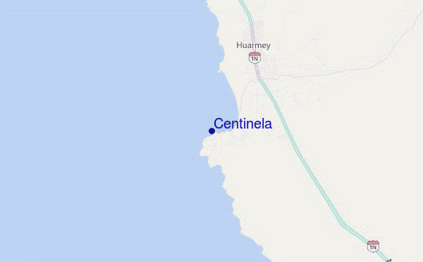 mapa de ubicación de Centinela