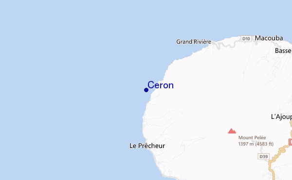mapa de ubicación de Ceron